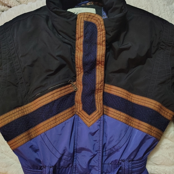 Rare vintage kaelin embroidered ski suit size 12 - Picture 4 of 5